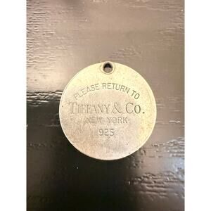 Authentic Tiffany & Co 925 Sterling Silver Tag Charm Pendant 7 grams